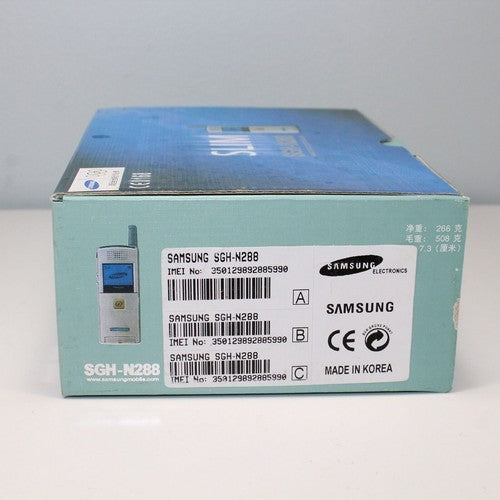 Vintage Rare Olympics Samsung SGH-N288 Silver Phone SLIM International In Box