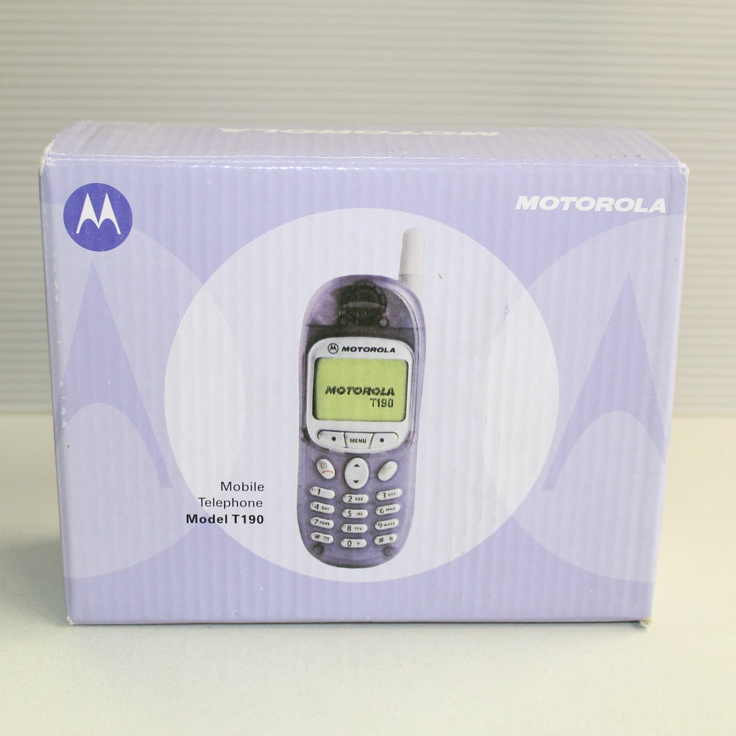 Rare Vintage Motorola T190 Phone White International In Box Bundle Complete