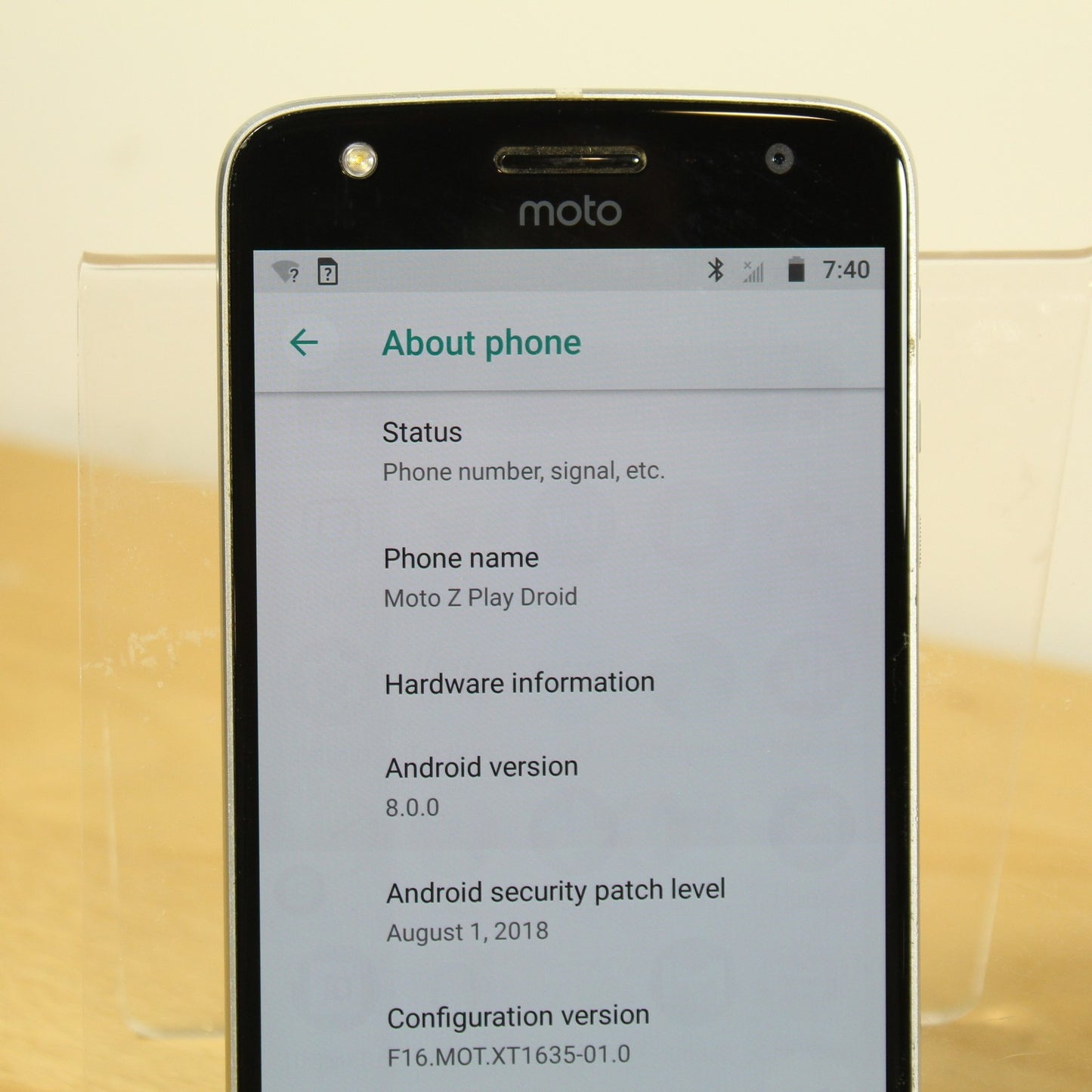 Vintage Motorola Z Play Droid XT1632-01 32GB Verizon Smartphone Tested Good