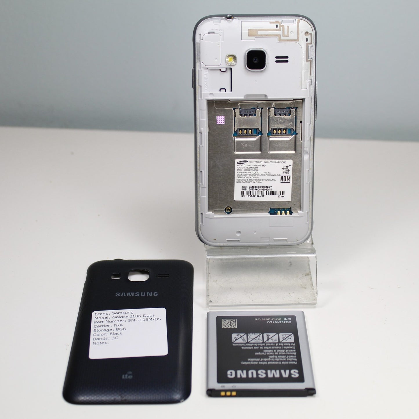 Samsung Galaxy J106 Duos SM-J106M/DS 3G Smartphone - Black, 8GB