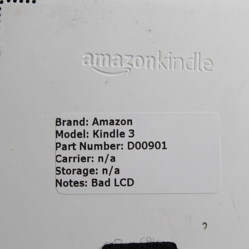 Amazon Kindle 3 D00901 Bad LCD For Parts or Repair Lot of 3 Gold Recovery