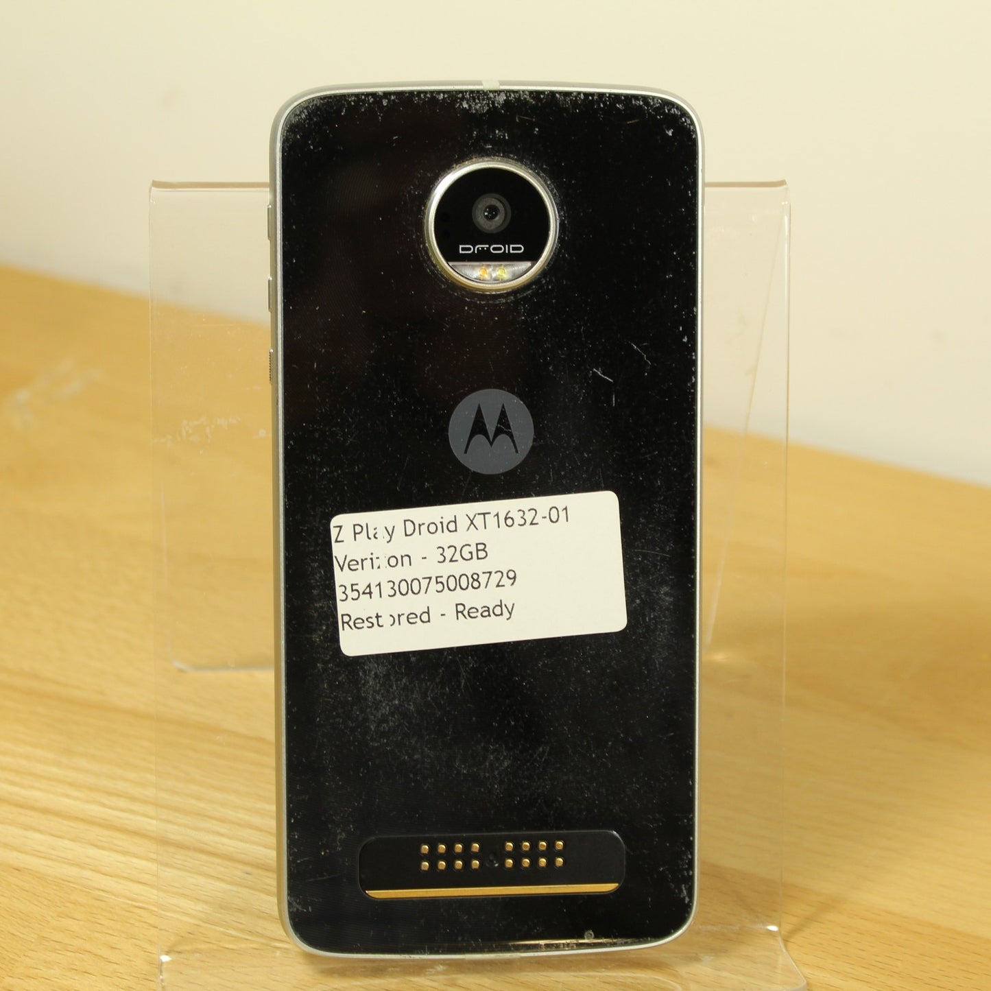 Vintage Motorola Z Play Droid XT1632-01 32GB Verizon Smartphone Tested Good