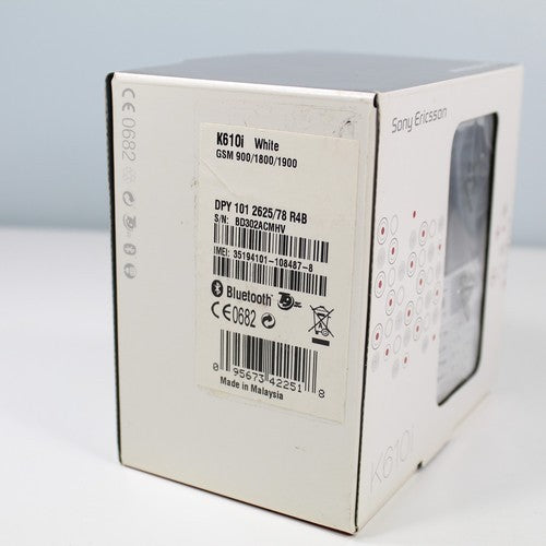 Rare Vintage Sony Ericsson K610i Phone White In Box Complete International