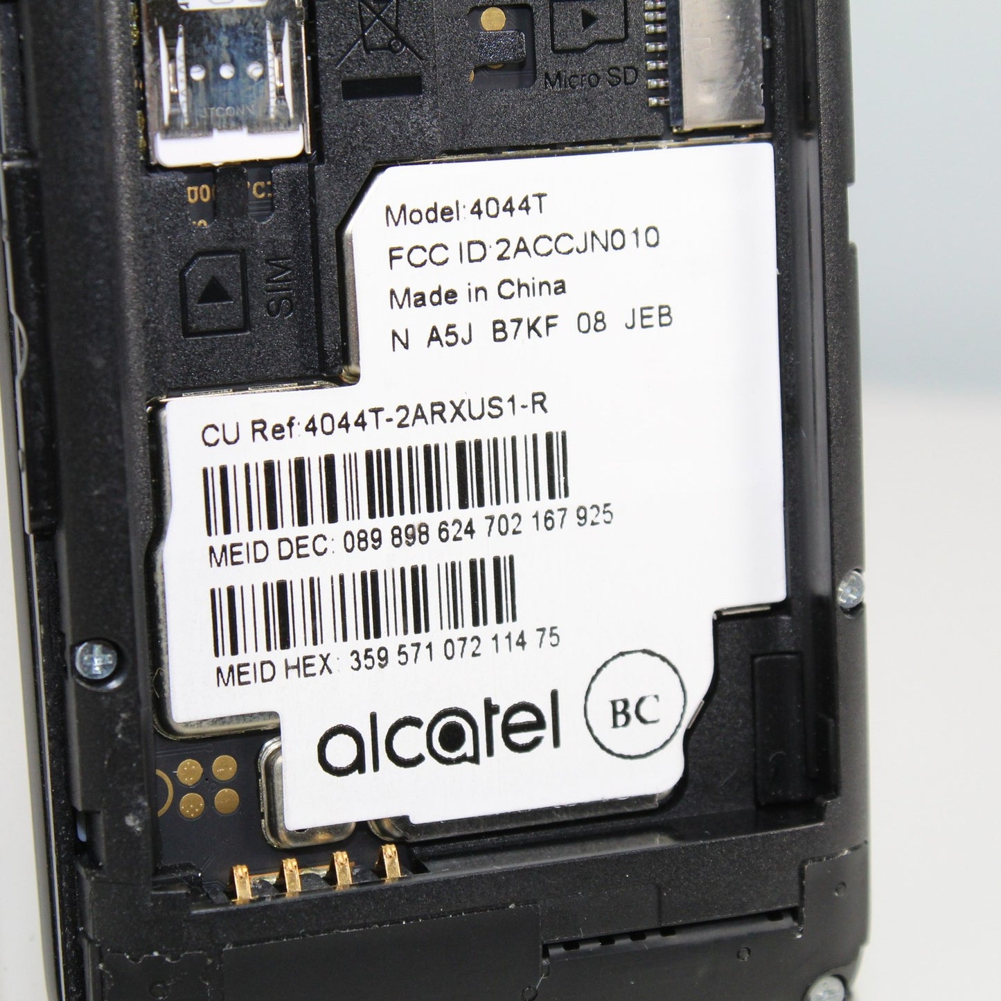 Alcatel Quickflip 4044T (Virgin Mobile) 4G LTE Smartphone - Black, 8GB