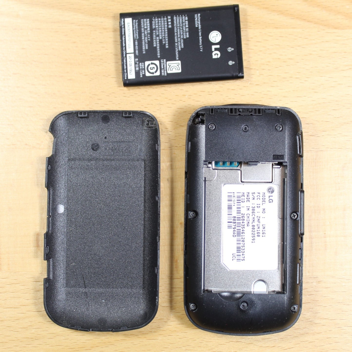 LG Mystique UN616 Flip U.S. Cellular Black For Parts #267