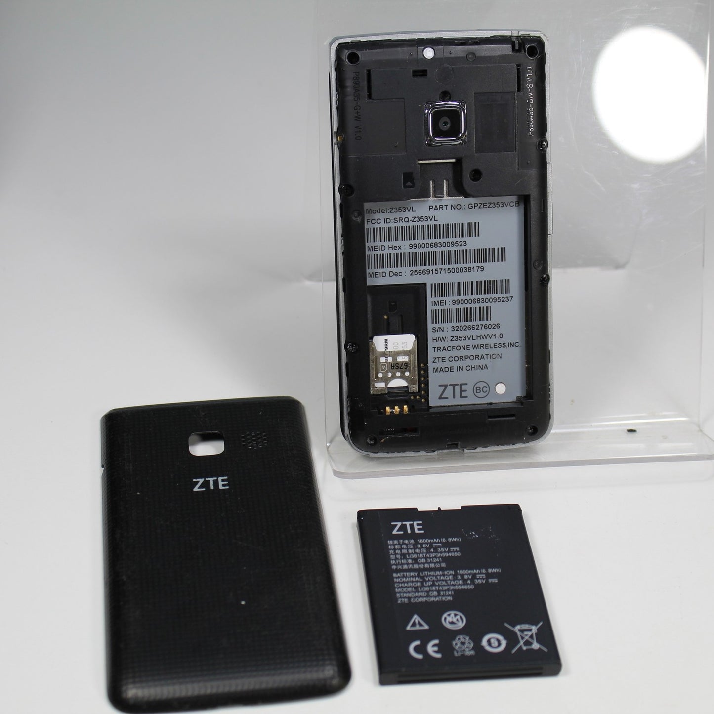 ZTE Cymbal-T Z353VL TracFone Flip Smartphone 4G LTE Black 8GB