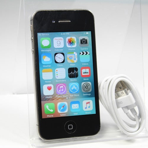 Vintage Apple iPhone 4S A1387 Unlocked Smartphone 3G Black 8GB IOS 9