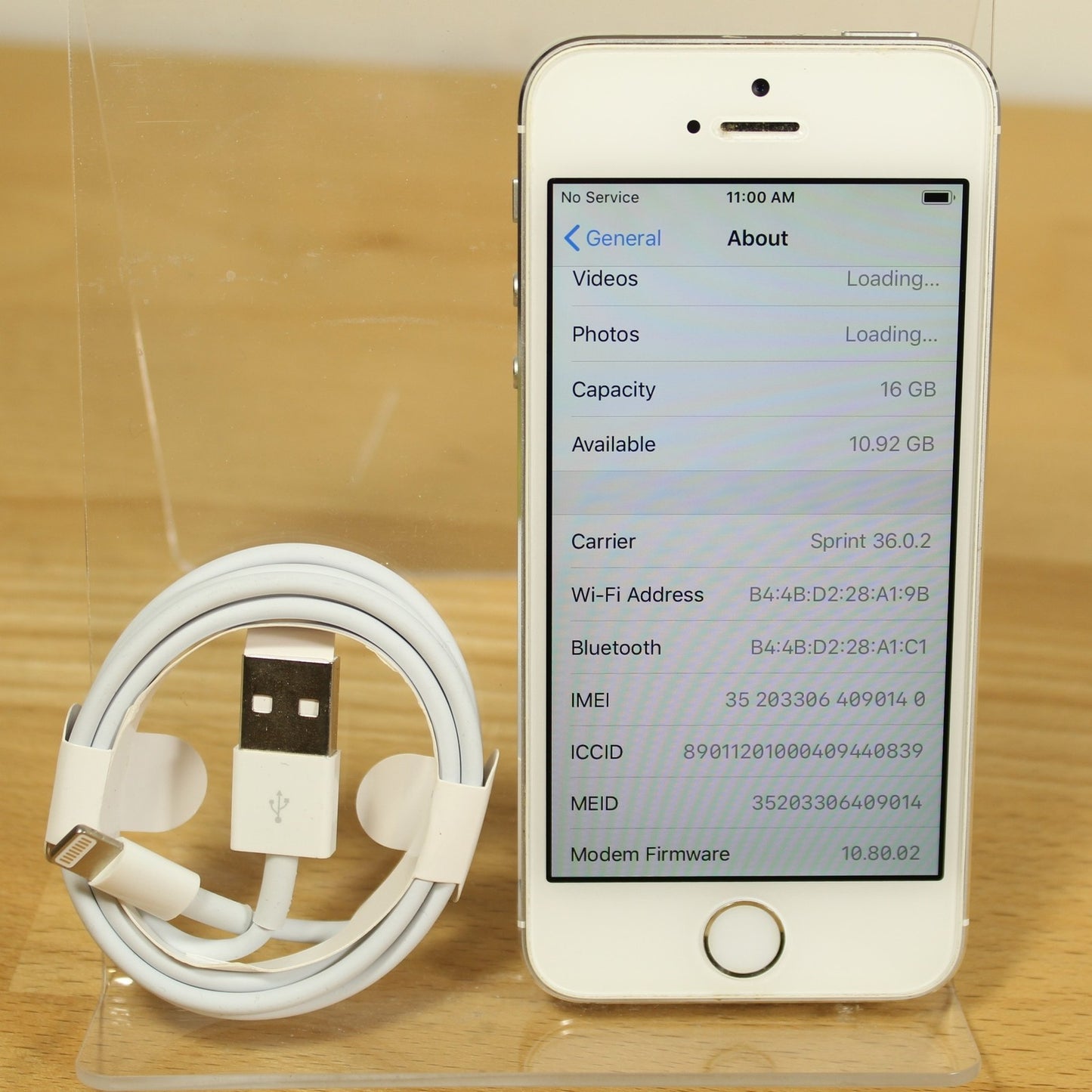 Unlocked Apple iPhone 5s Phone IOS 12 Silver 16GB A1453 4G LTE Global 09014