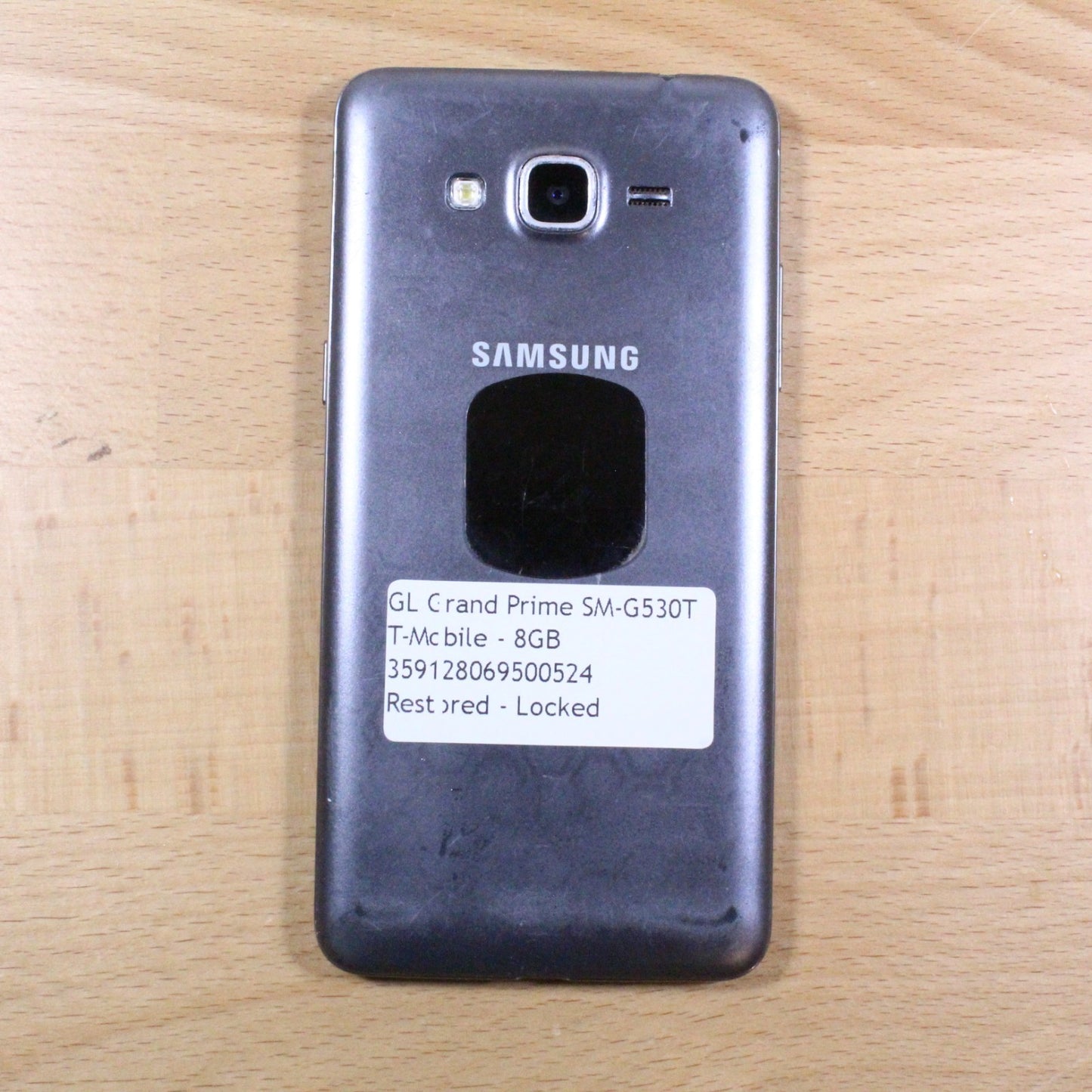 Samsung Galaxy Grand Prime G530T T-Mobile Gray Smartphone For Parts #331