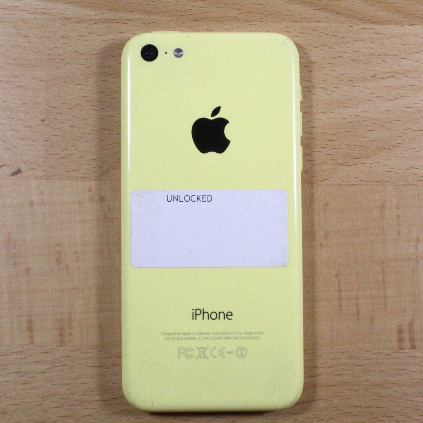 Apple iPhone 5c A1456 Yellow Unlocked Smartphone For Parts #345