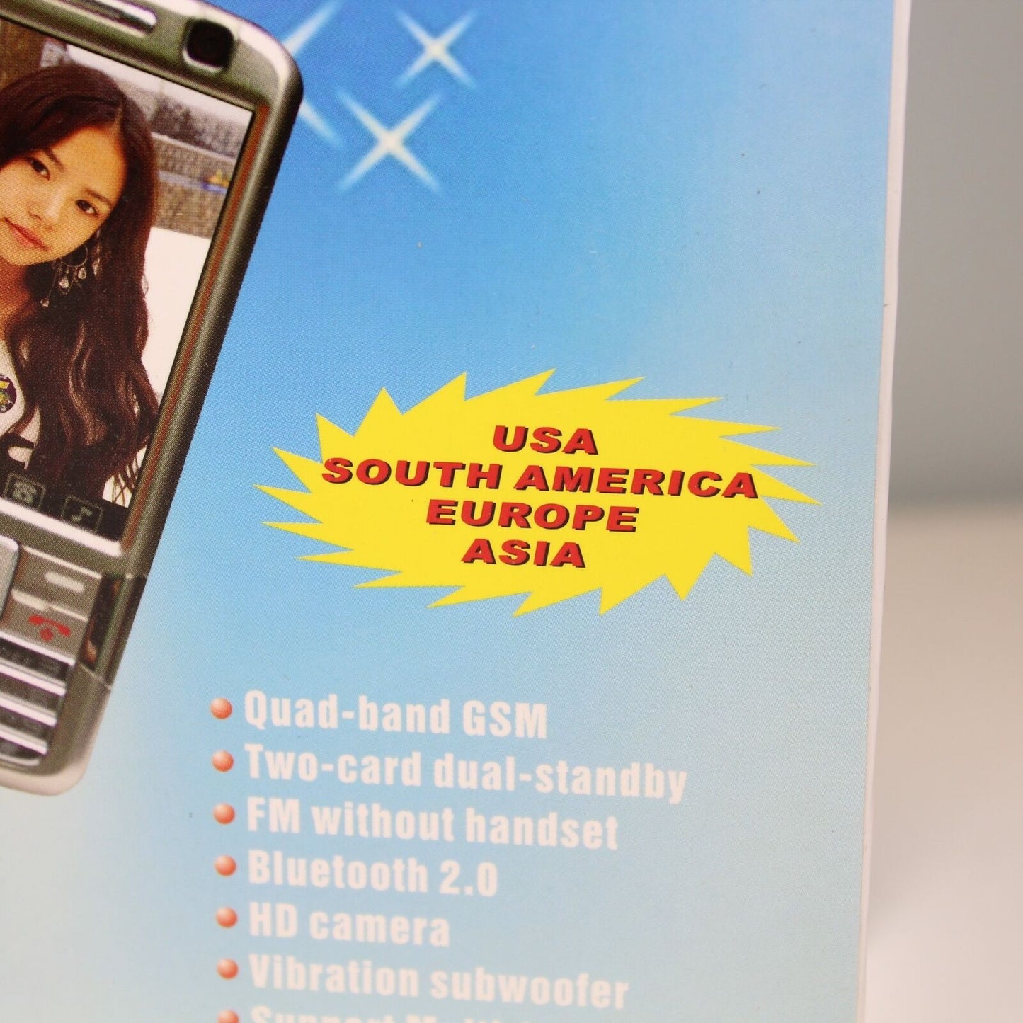 Unlocked Global Mobile Phone G0001 Silver International GSM Dual SIM In Box