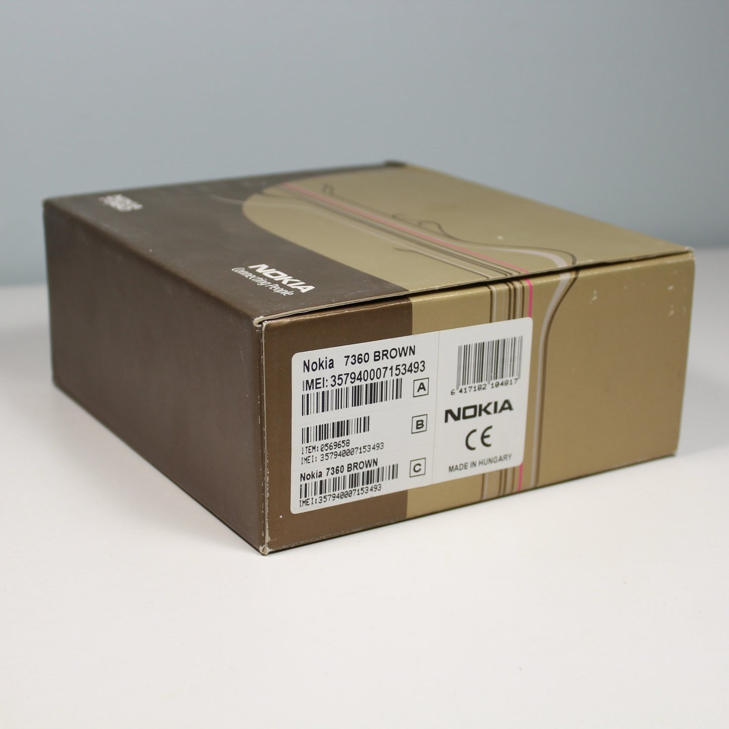 Rare Vintage Nokia 7360 L'Amour Collection International Phone Brown In Box
