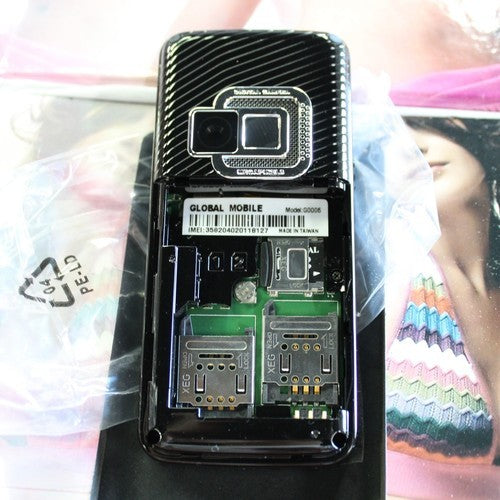 Unlocked World Wide Phone Global Mobile G0006 International DUAL SIM Black