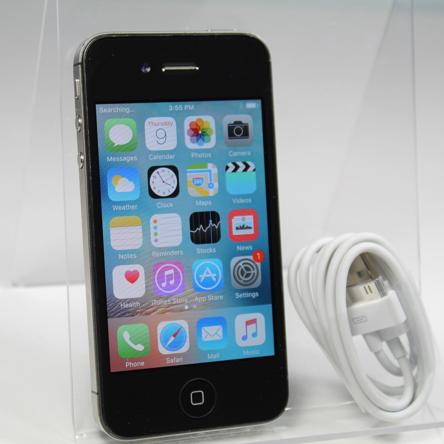 Vintage Apple iPhone 4S A1387 Unlocked Smartphone 3G Black 8GB IOS 9.3.1