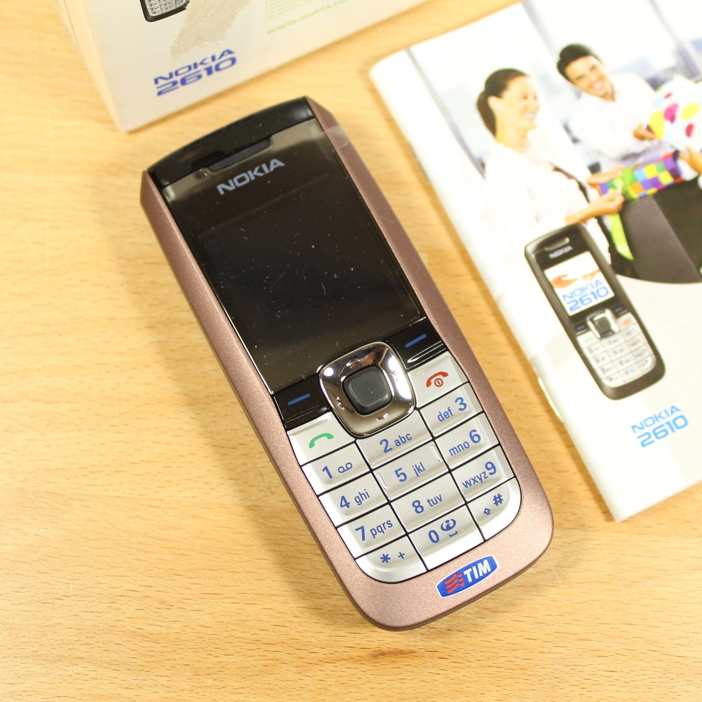 Rare Vintage Nokia 2610 Phone Brown In Box Vintage International TIM No Battery