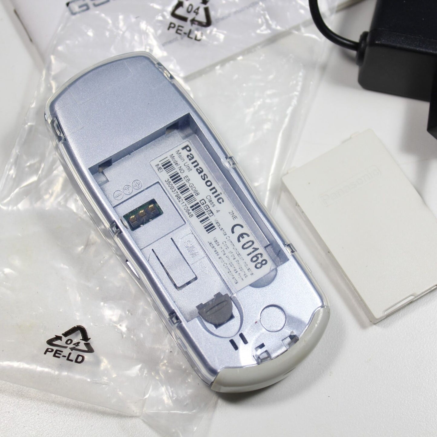 Rare Vintage Panasonic EB-GD68 Phone International Silver In Box Collectible