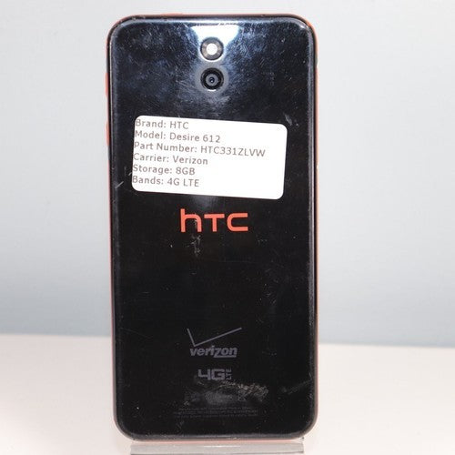 Vintage Smartphone HTC Desire 612 Verizon 4G LTE HTC331ZLVW Black 8GB