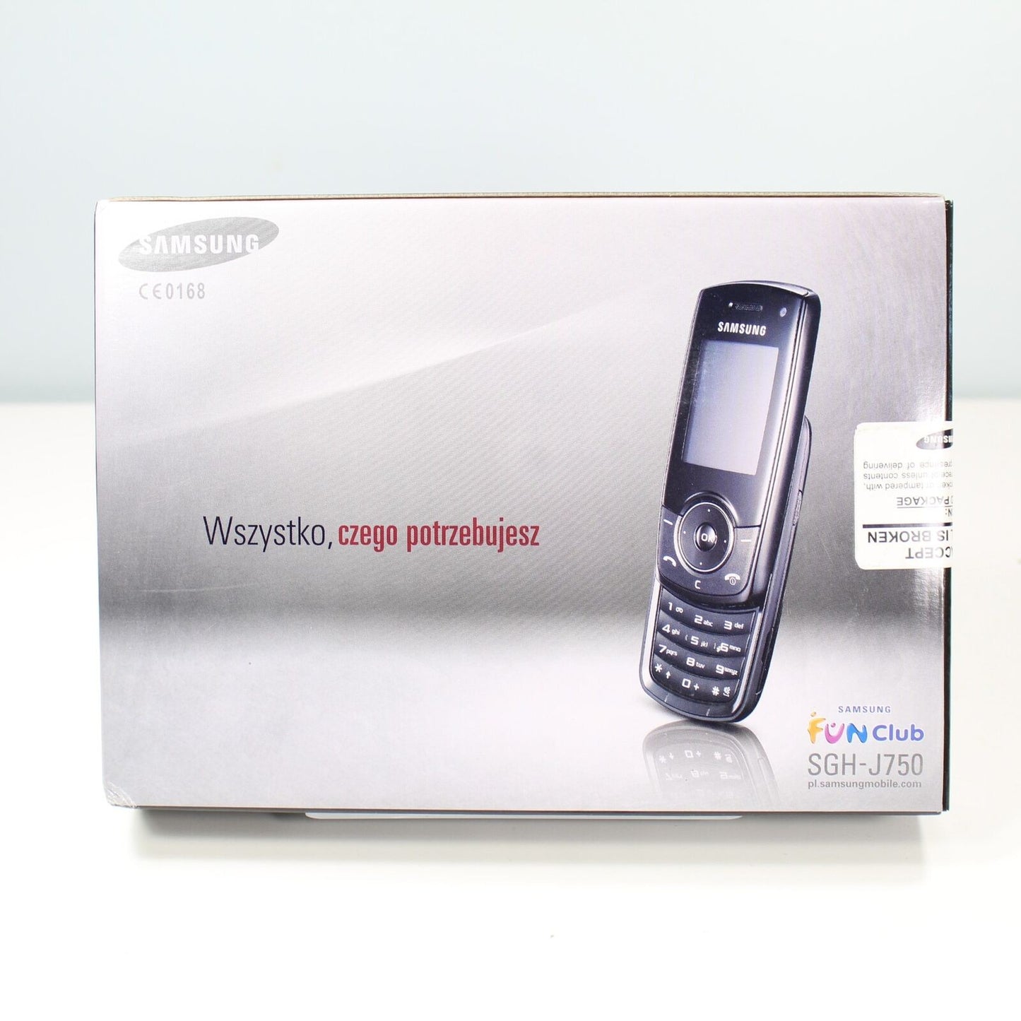 Rare Vintage Samsung SGH-J750 Phone Black In Box Complete International Collect
