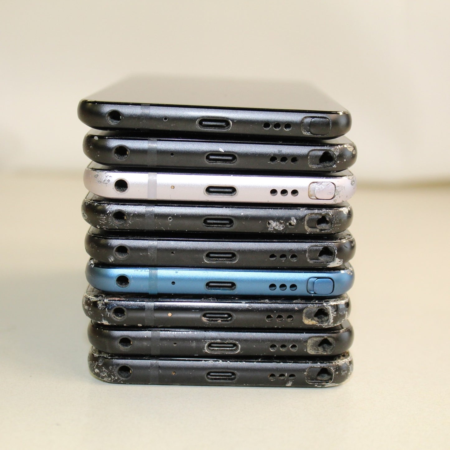 Vintage LG Stylo 4 Mix Smartphone Black Lot of 9 For Parts ASIS