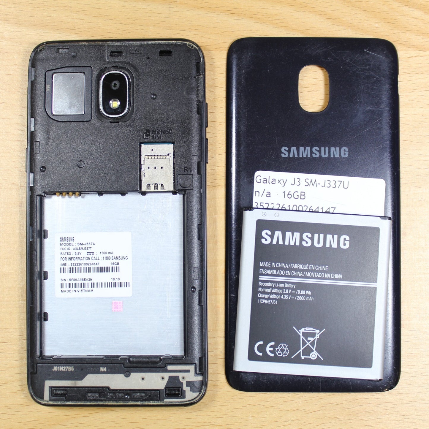 Samsung Galaxy J3 SM-J337U 16GB Smartphone Good #202