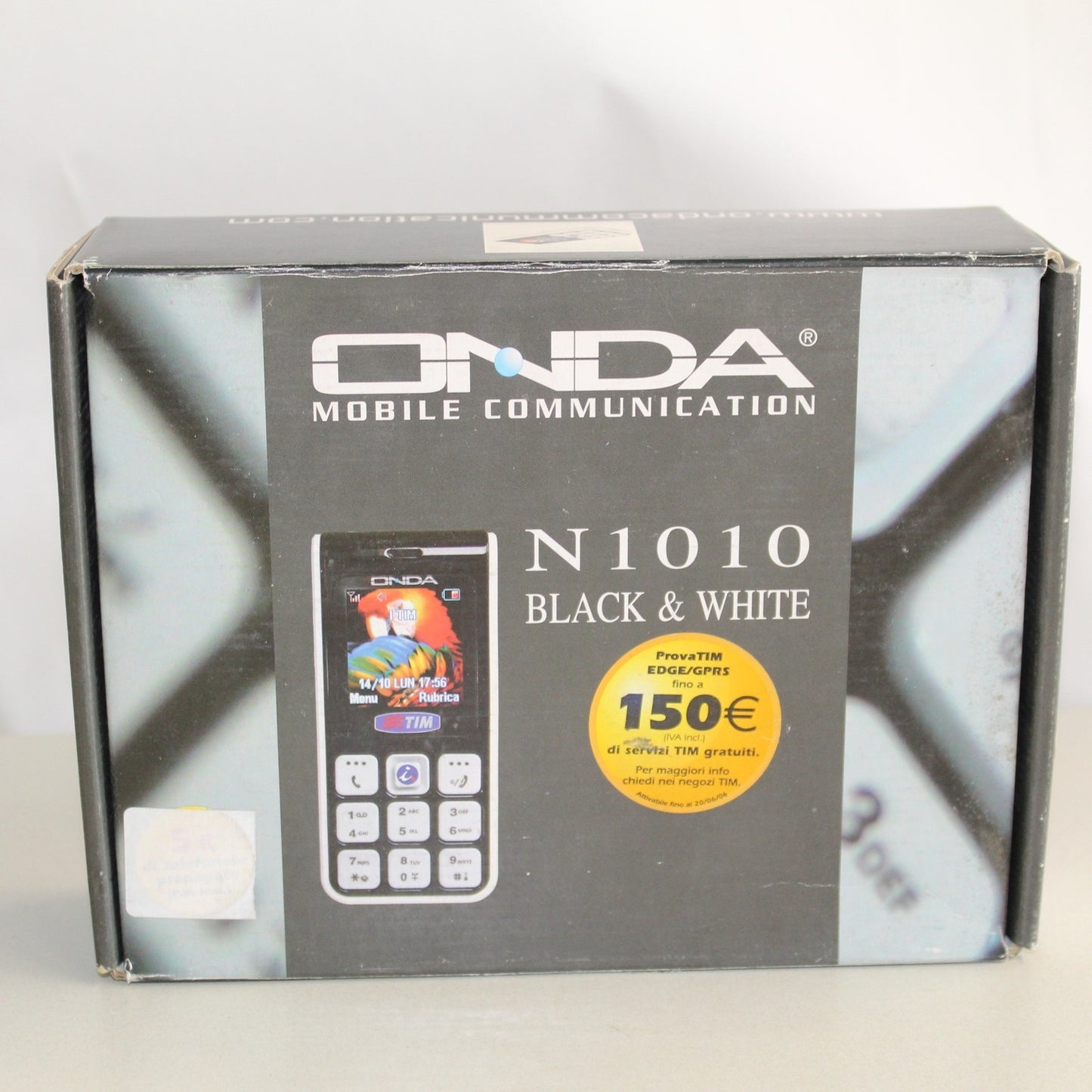 Rare Vintage ONDA N1010 TIM Phone International GSM Italian Black In Box