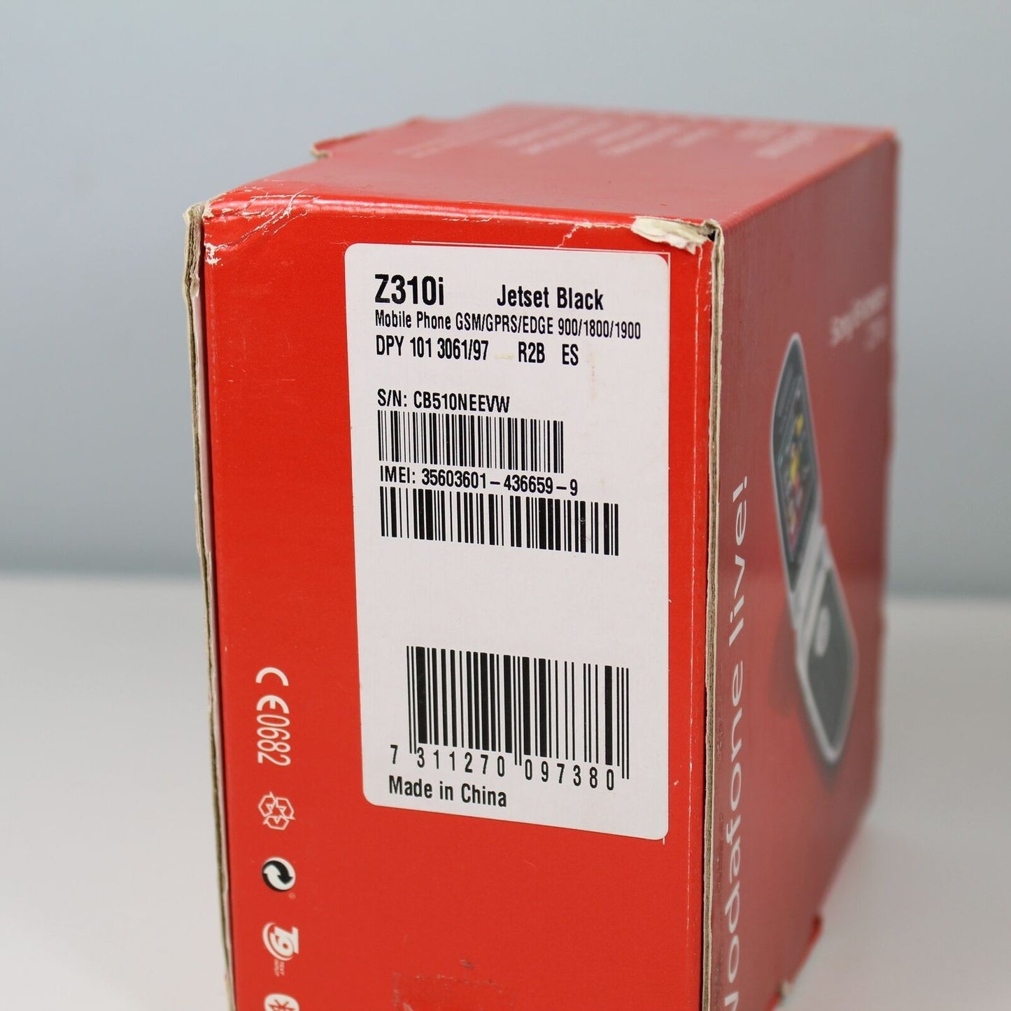 Rare Vintage Sony Ericsson Z310i VodaFone Phone Black Genuine Original In Box