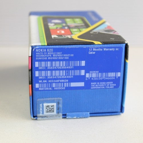 Rare Vintage Nokia Lumia 620 QATAR Smartphone 3G Middle East In Box