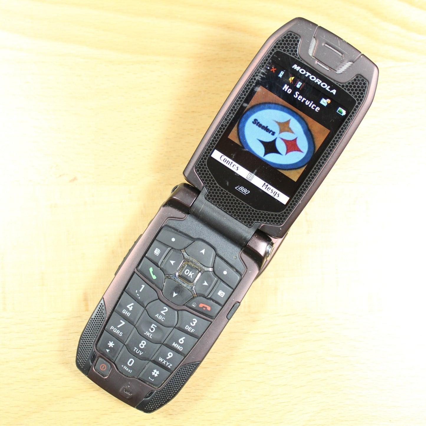 Motorola i880 Nextel Maroon Cell Phone iDen Direct Talk Good #181