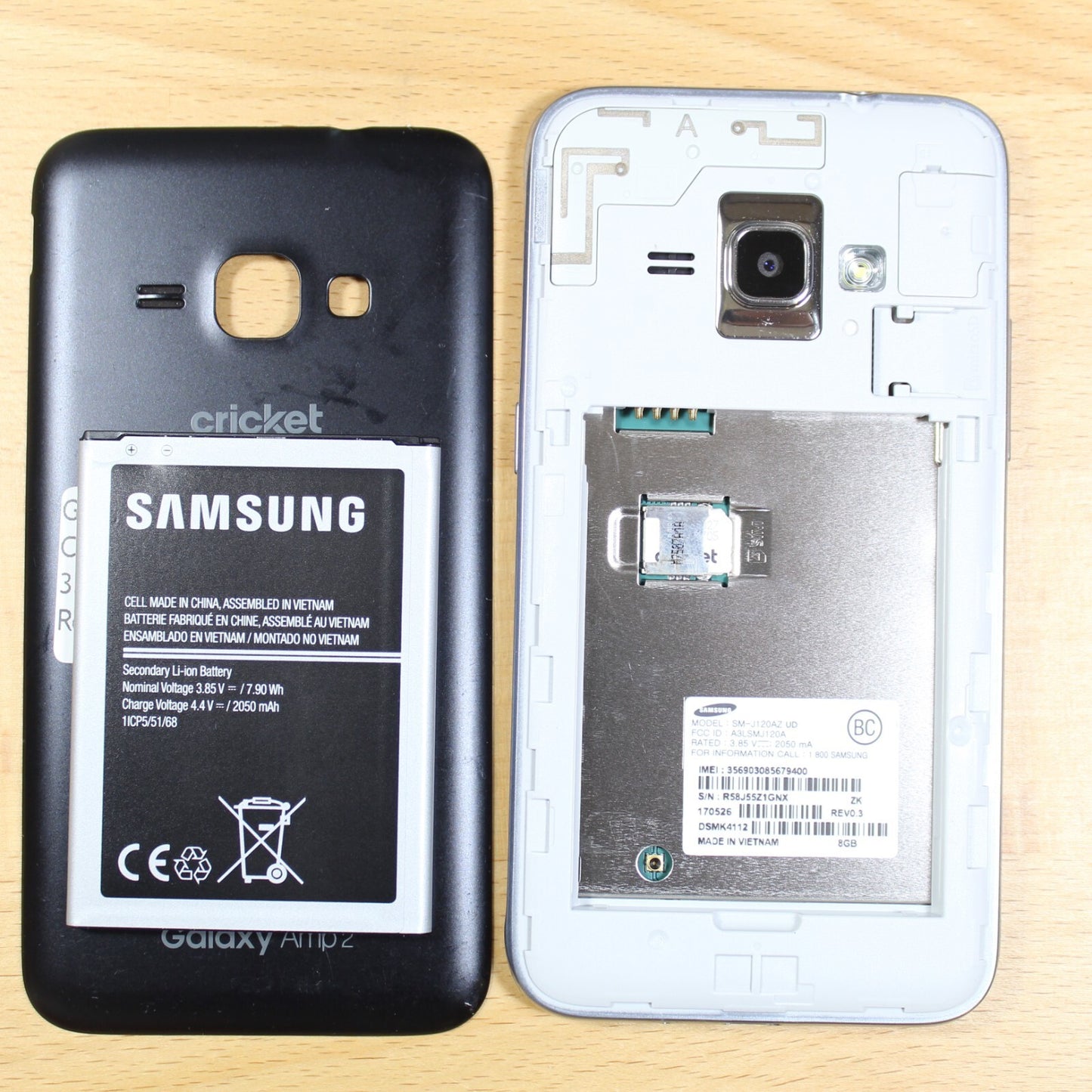 Samsung Galaxy Amp 2 J120AZ Cricket 8GB Smartphone Good #137