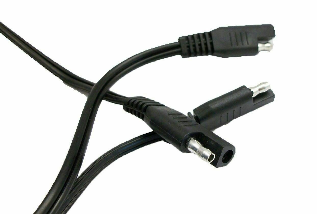 SAE Parallel Connectors 16 AWG DC Power Solar Automotive DIY Cable 2' long