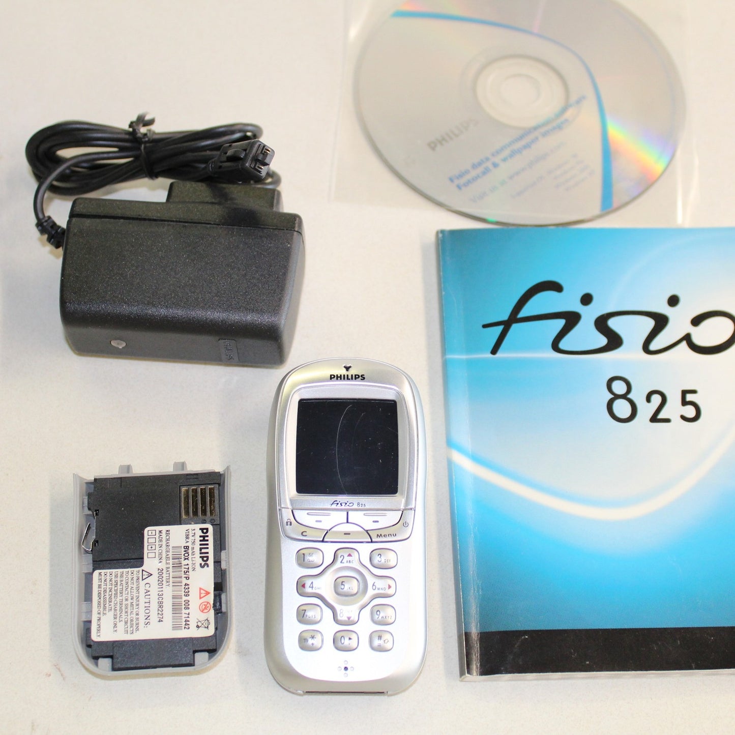 Rare Vintage Philips Fisio 825 Phone International Silver Collectible