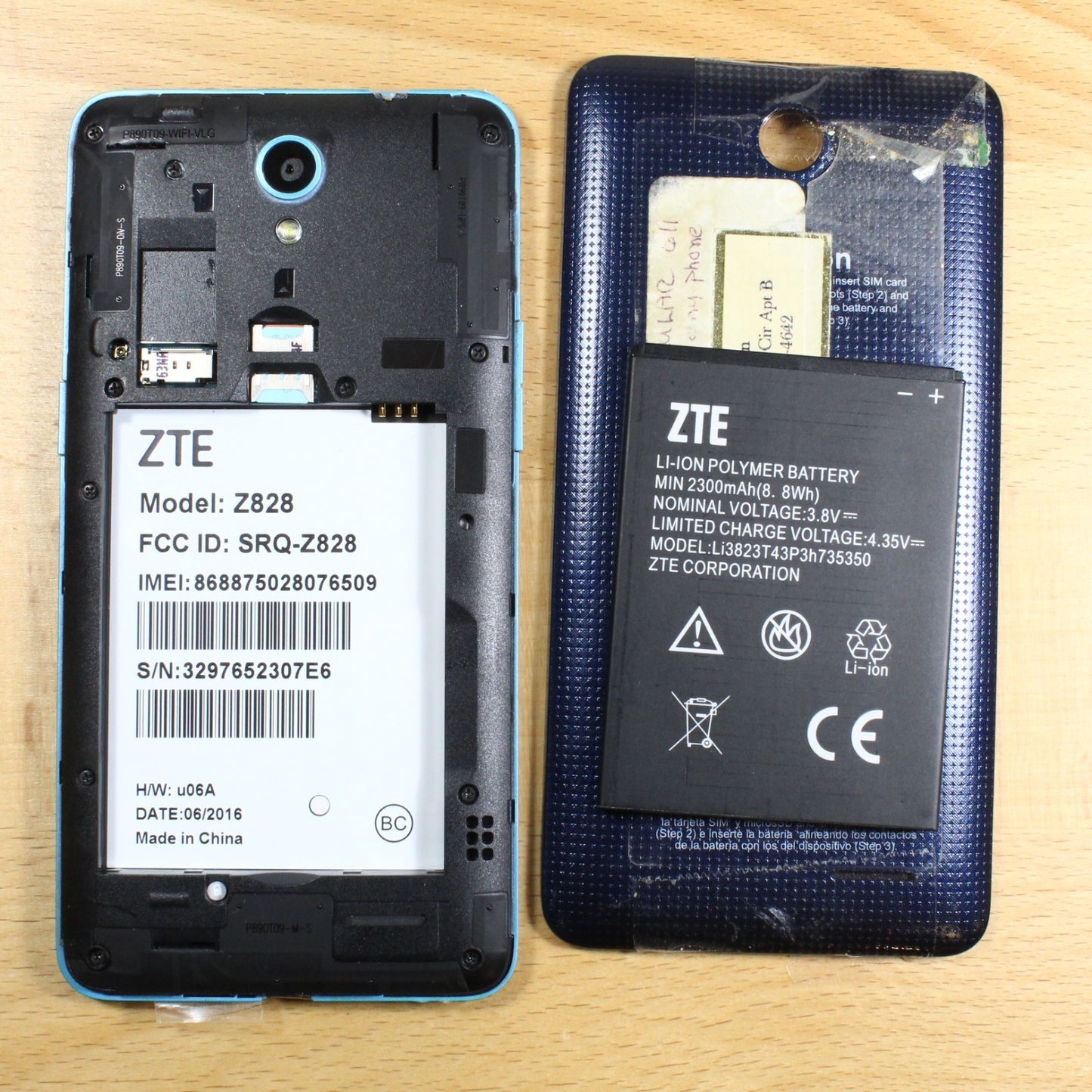 Avid Plus Z828 Black Smartphone For Parts #415