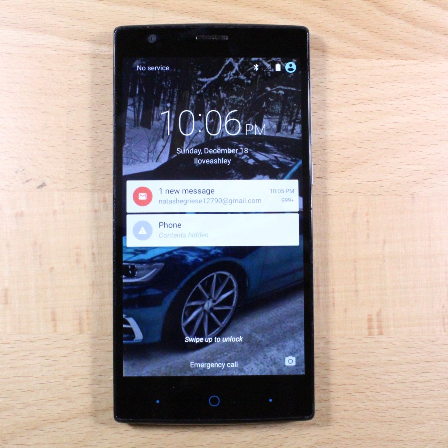 Z955A Zmax 2 Gray Smartphone For Parts #321