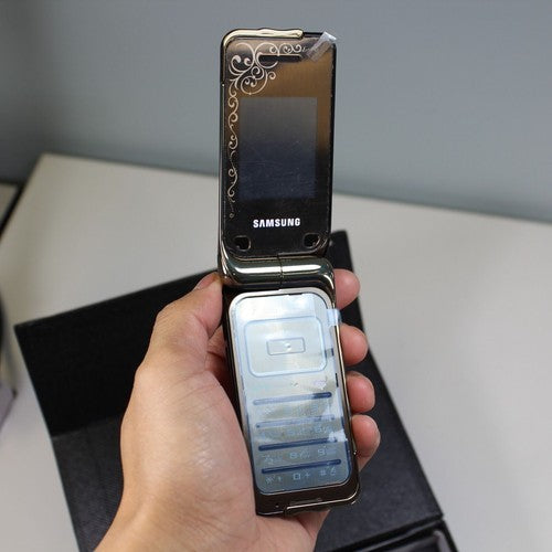 Rare Vintage Samsung SGH-L310 Phone Unlocked In Box Black Gold No Battery