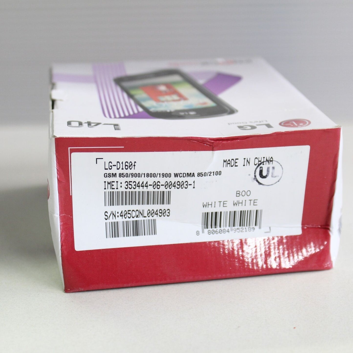 Rare Vintage LG L40 D460f Boost Mobile White Phone International In Box