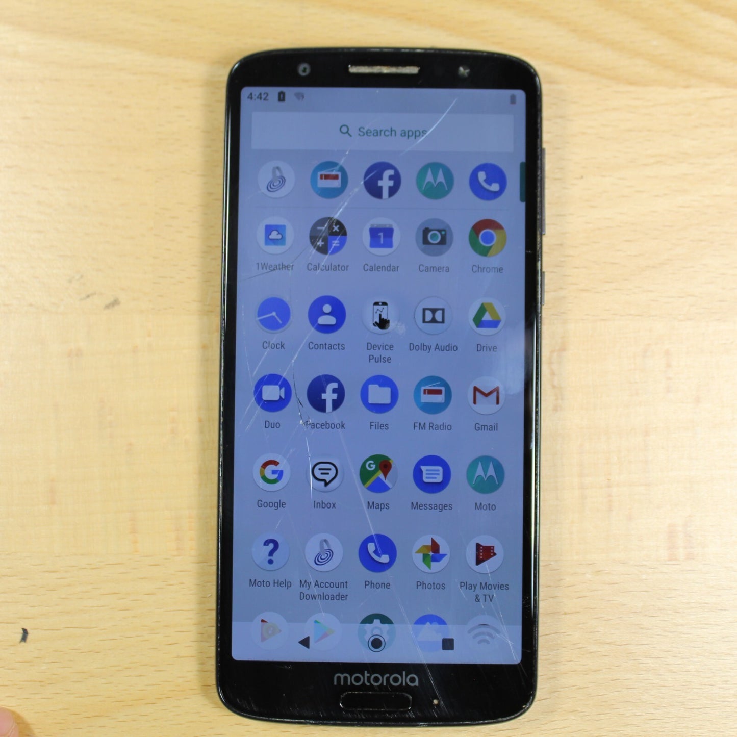 Motorola G6 XT1925DL TracFone 32GB Black Smartphone Good #236
