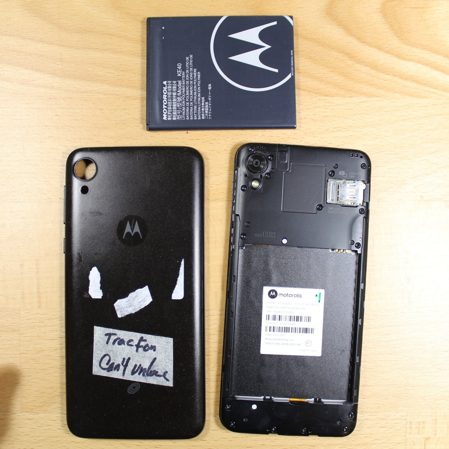 Motorola Moto E (2020) Black Smartphone For Parts XT2005DL