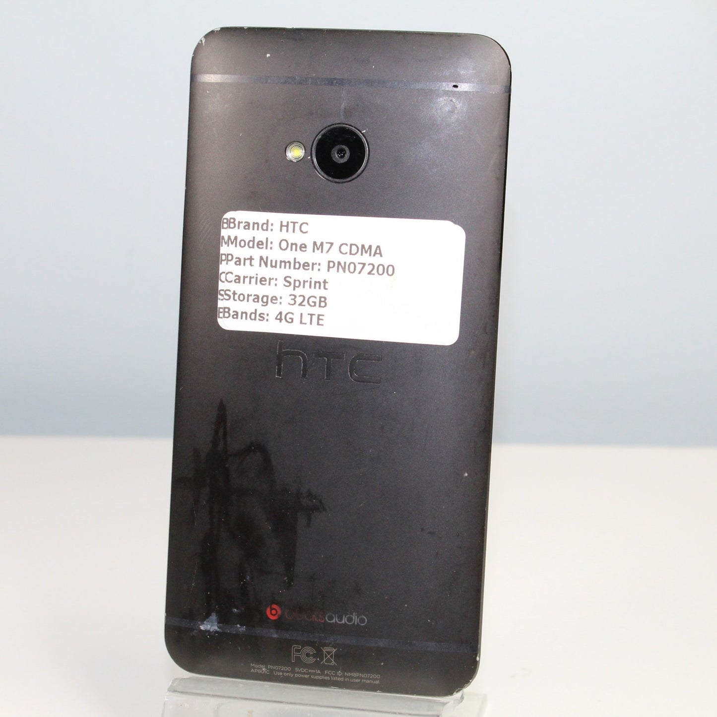 WiFi Phone HTC One M7 Sprint 4G LTE Black 32GB Great For Surfing The Web