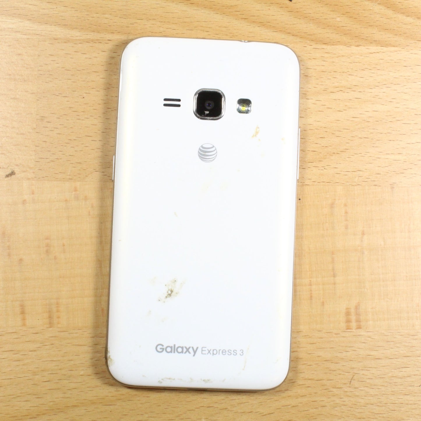 Samsung Galaxy Express SM-J120A White Smartphone For Parts #387