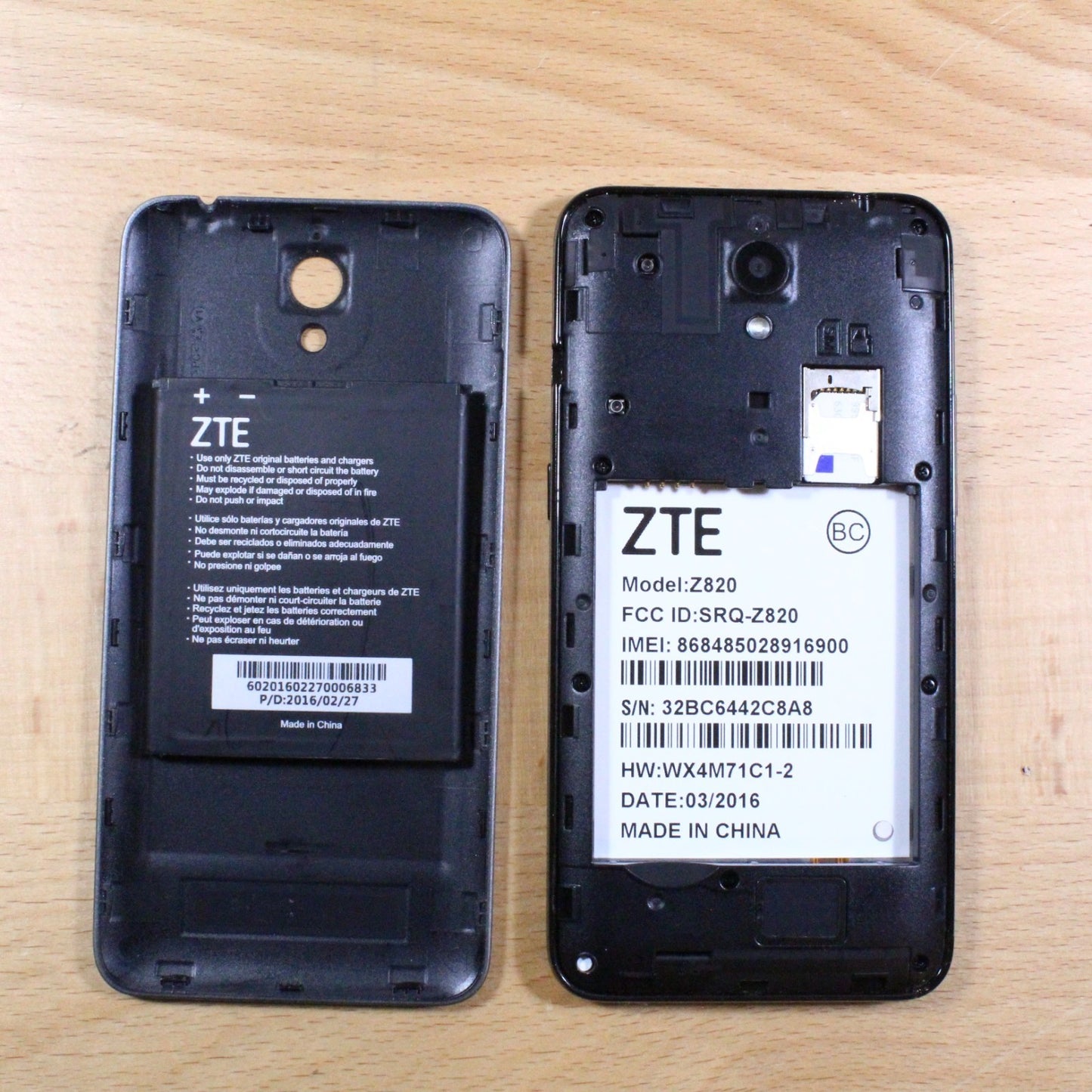 Z820 Obsidian Black Smartphone Good #311