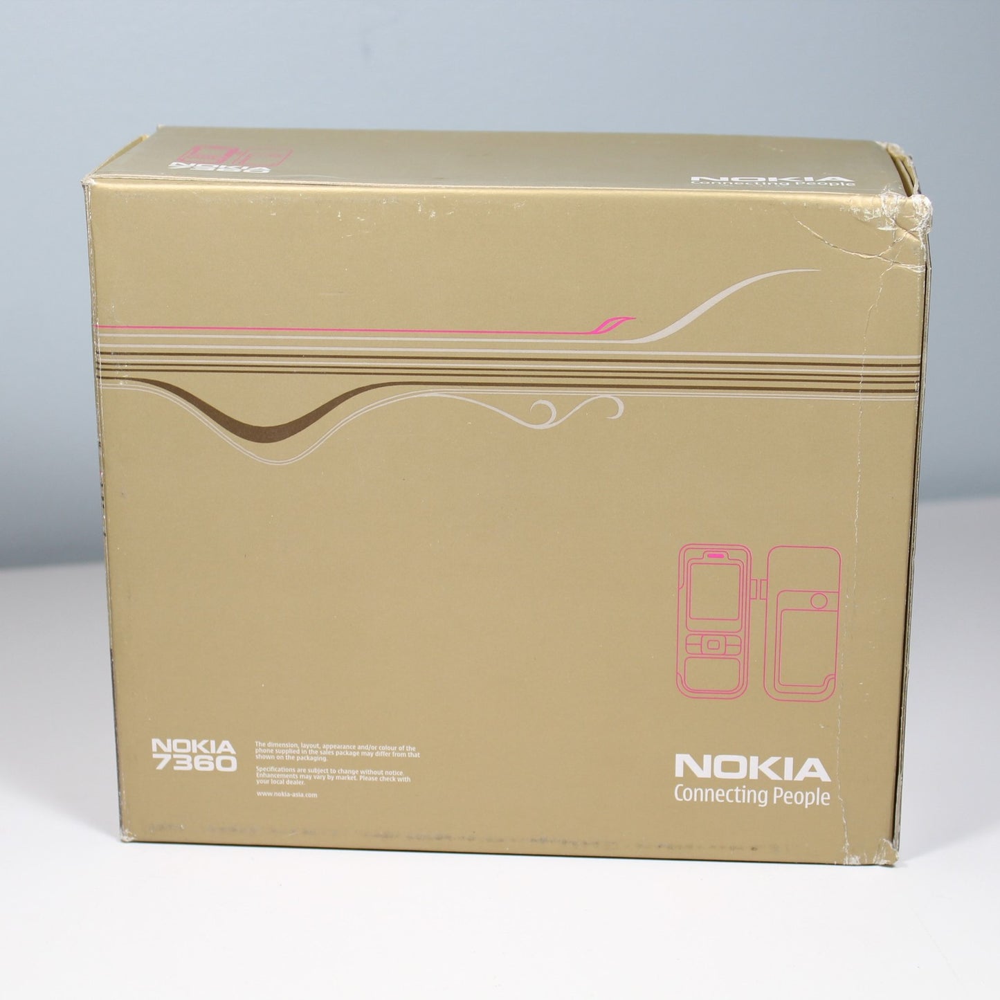 Rare Vintage Nokia 7360 L'Amour Collection International Phone Brown In Box