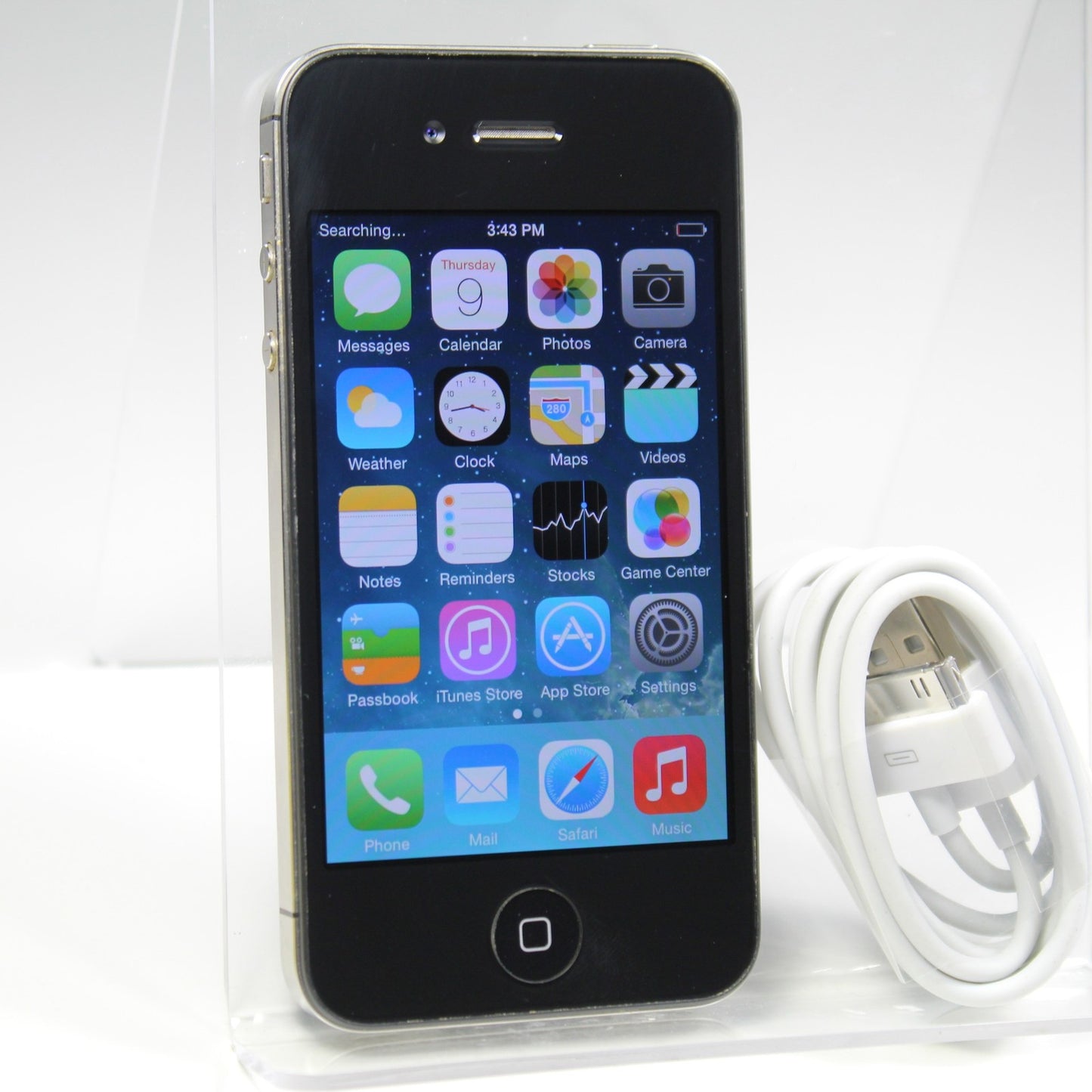 Vintage Apple iPhone 4 A1349 Unlocked Smartphone 3G Black 8GB No Sim Model IOS 7