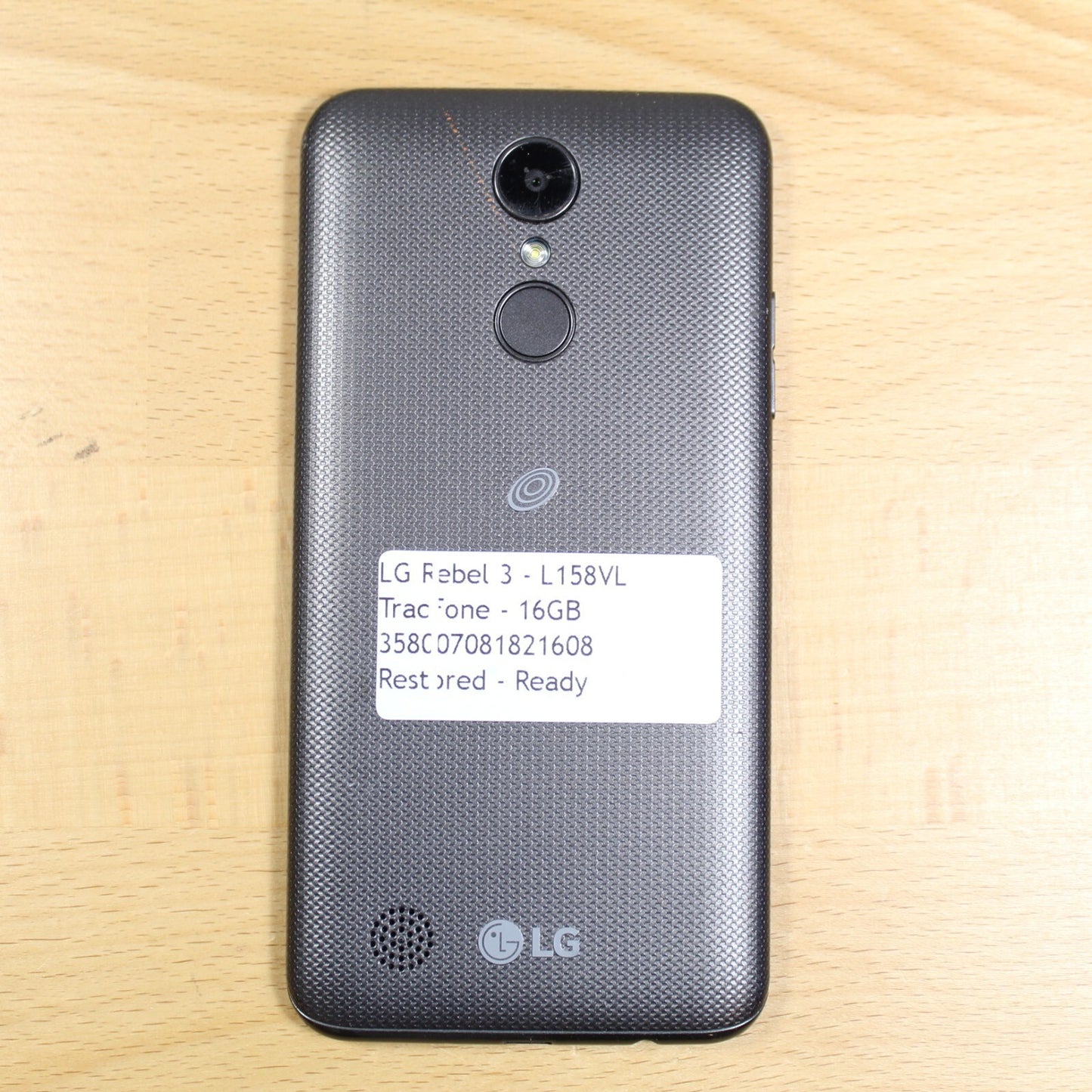LG Rebel 3 L158VL TracFone Smartphone Gray Good #149