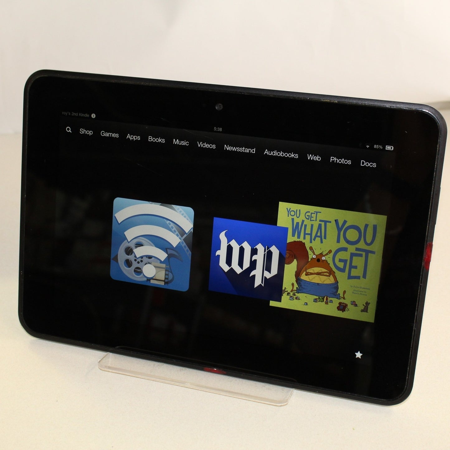 Amazon Kindle Fire HD 8.9 2nd Gen 3HT7G Tablet Black 16GB WIFI READY Toucscreen