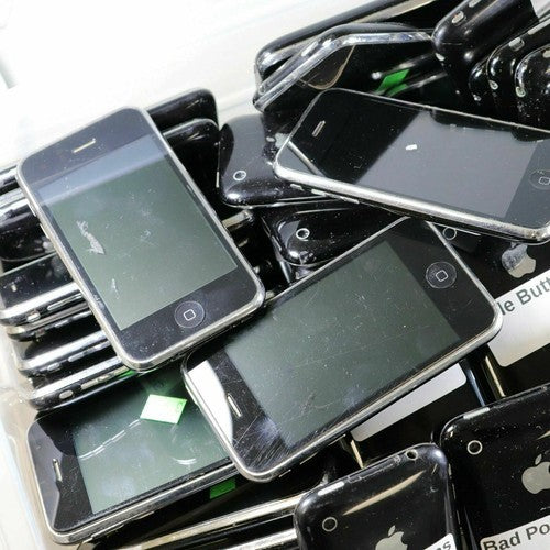 Lot of 10 Apple iPhone 3GS A1303 Smartphone Black For Parts Bad Battery