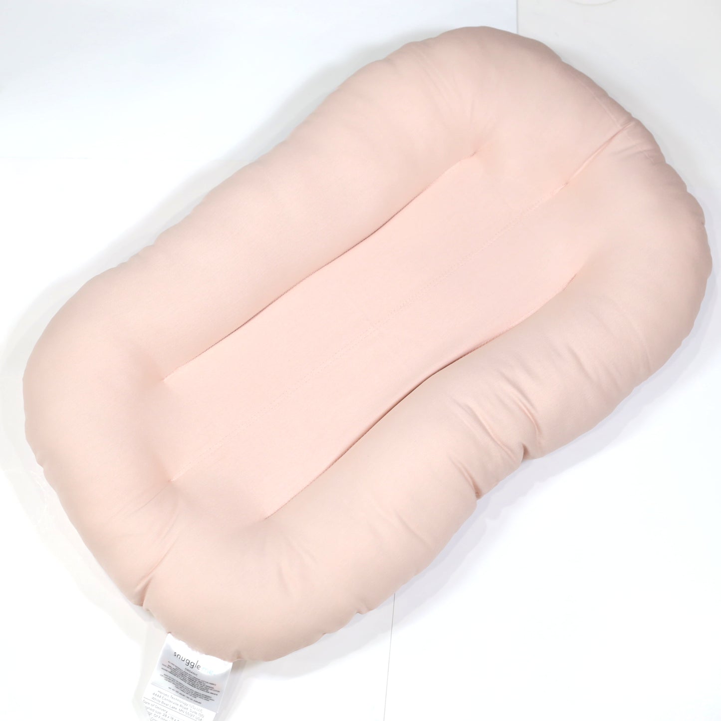 Snuggle Me Organic Baby Lounger in Petal – organic cotton infant nest for newborns