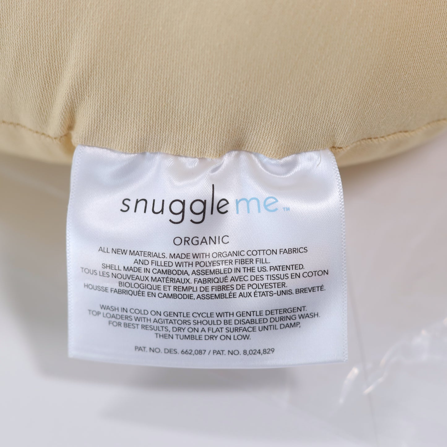 Snuggle Me Organic Baby Lounger – Newborn & Infant Nest | Honey