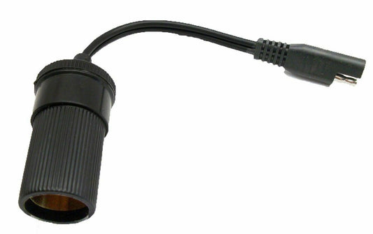 SAE 8" Connector Cigarette Socket 16 AWG DC Solar Auto Power Trailer Plug Cable