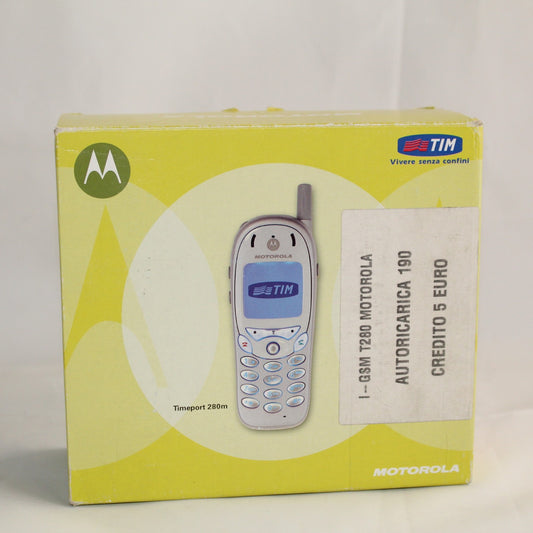 Rare Vintage Motorola Timeport T280m TIM Silver Phone International In Box
