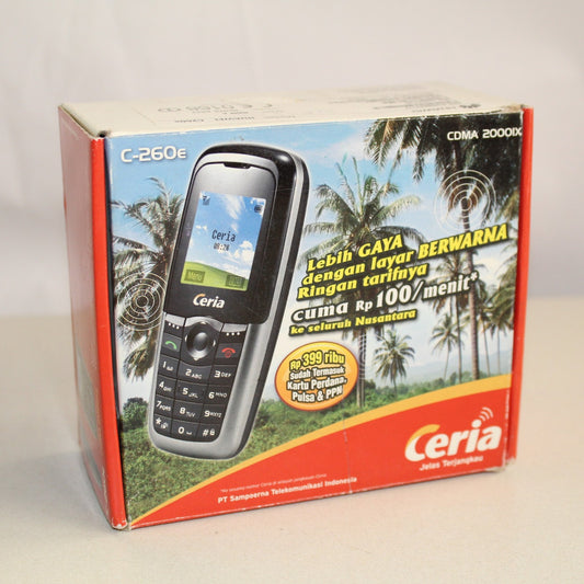 Rare Vintage Huawei C260e Ceria CDMA Phone International In Box Complete
